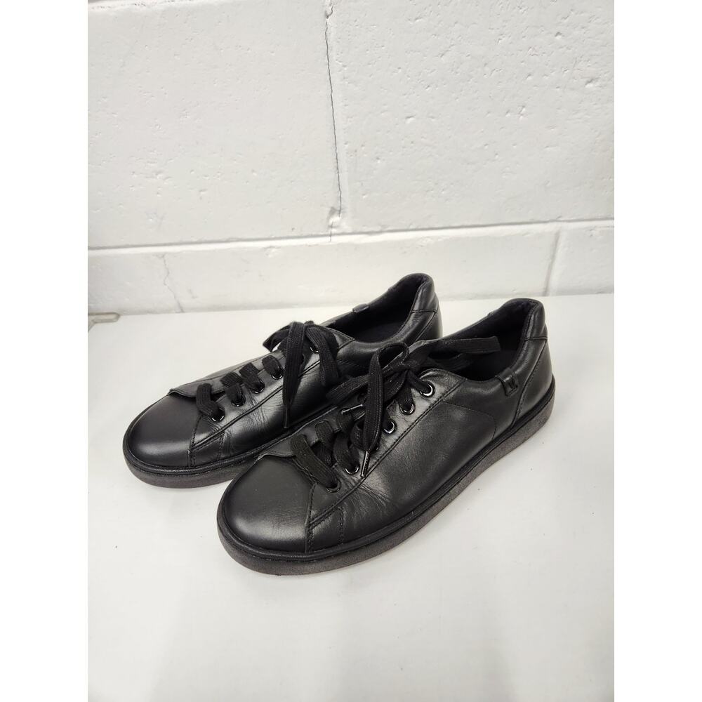 Vionic Pro Women's Mable Lace Up Leather Comfort Sneakers, Size 8, In Black